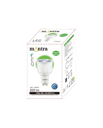 BOMBILLA LED - GU10 - 9W – 4000K  -  820 LM